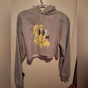 Cropped sweatershirt/hoodie